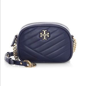 Tory Burch Kira Chevron Small Camera Bag RoyalNavy
